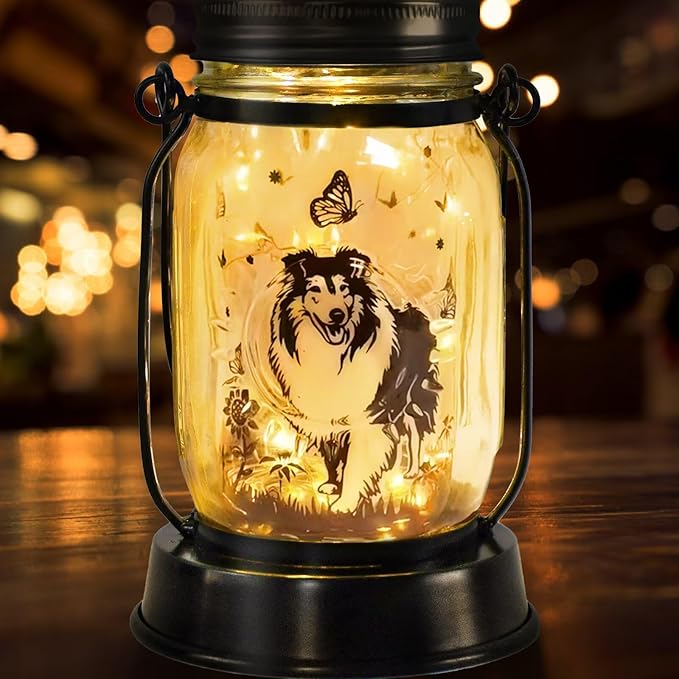 kyoryuger Sheltie Gifts for Women/Men Sheltie Solar Lanterns Dog Mom Birthday Dog Lovers Lantern