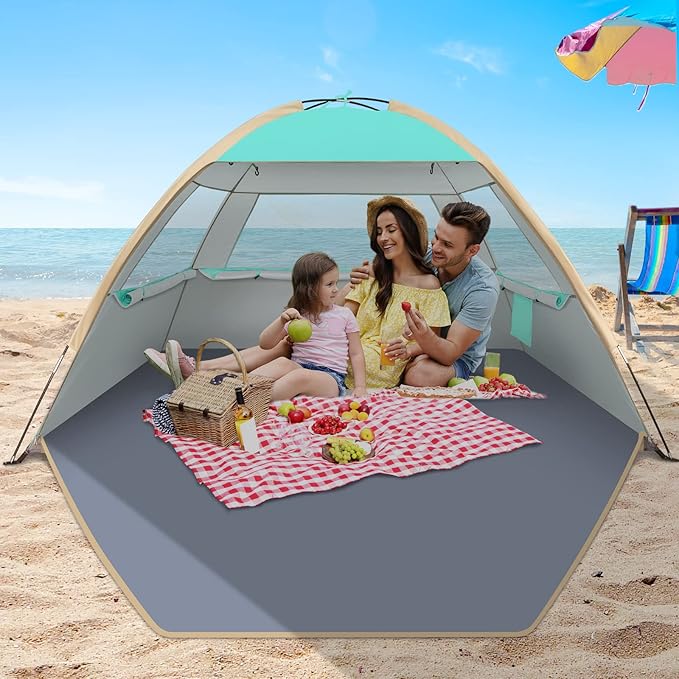 Gorich Beach Tent Sun Shelter for 3/4-5/6-7/8-10 Person with UPF 50ï¼?UV Protection, Lightweight &