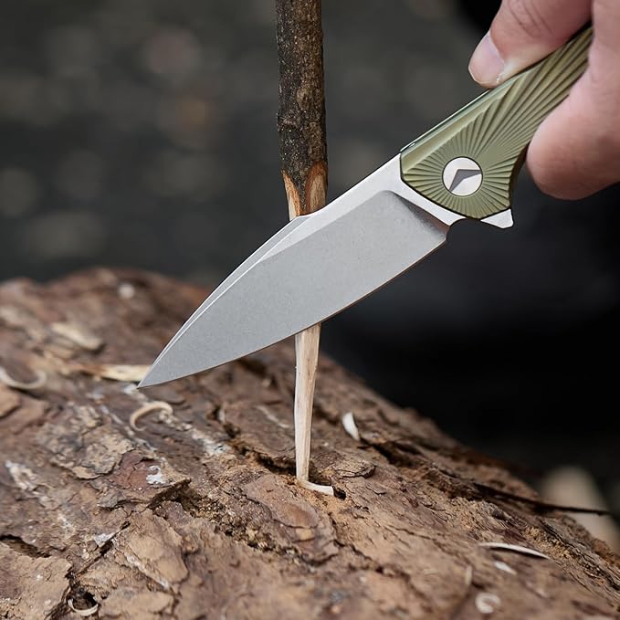 Folding Pocket Knife,EDC Knife,M390 Steel Blade,Titanium Carbon Fiber Handle,Tactical/Outdoor