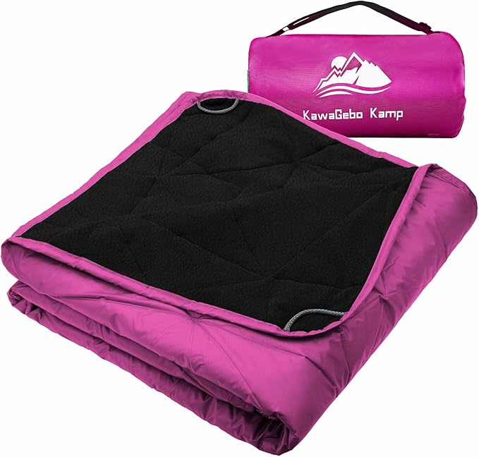 Outdoor Waterproof Blanket, Foldable Fleece Stadium Blanket for Outdoor Sports Event, Camping, Car