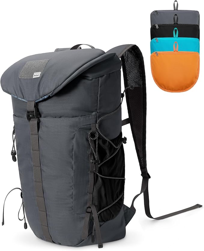 Blue Quartz Hiking Backpack 30L Lightweight Packable Backpack for Travel, Water Resistant Foldable