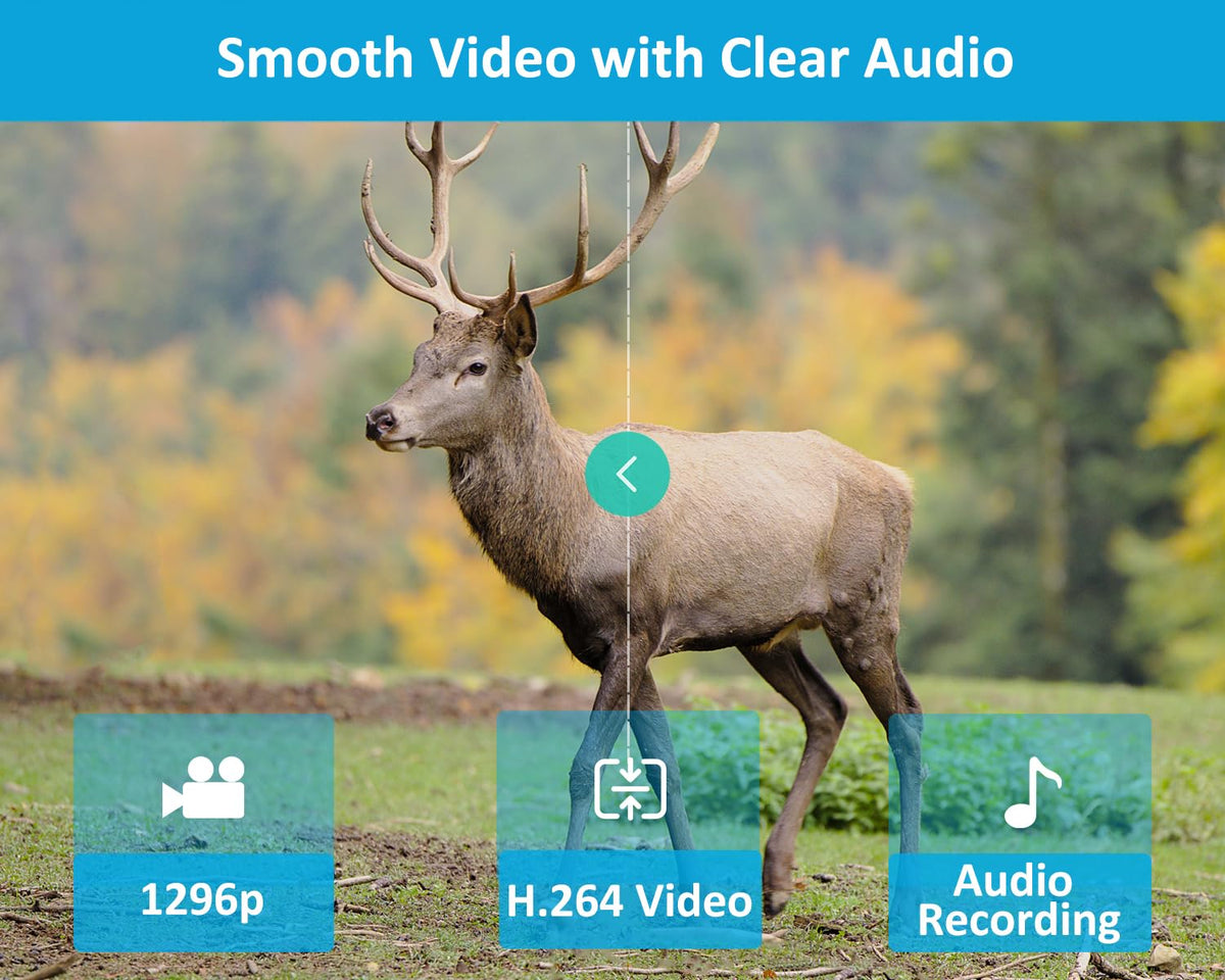 GardePro Trail Camera - 64MP, 1296P, 100ft, Non-Cellular, Non-WiFi - product view 4