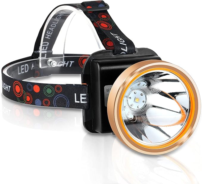 Coon Hunting Light, Super Bright LED Headlamp with 2 Light Modes, Waterproof & Rechargeable Hard