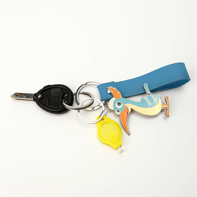 9PCS Mini Small LED Keychain Ring Flashlight, White Rows Ultra High Bright Tiny Micro UV Lighting