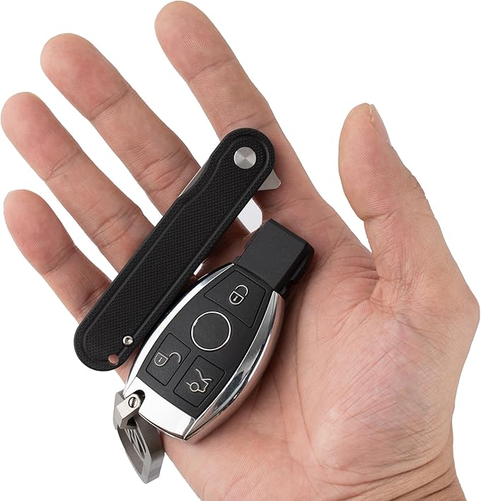 G040 Pocket Knife, 2.75'' D2 Steel Blade G10 handle, Small EDC Knife with Pocket Clip for Men