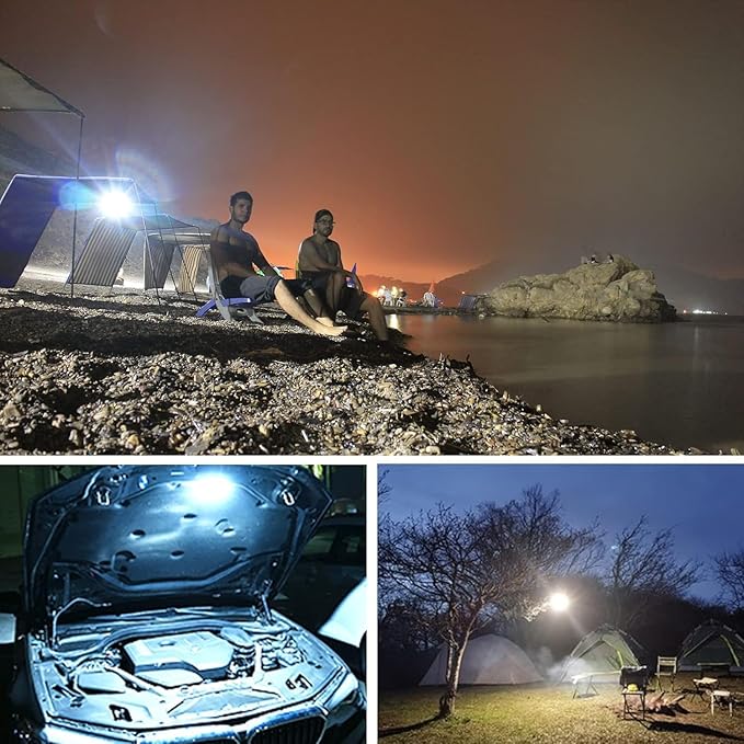 16500mAh 3000LM 3000K 6000K Flashlight Portable LED Camping Lantern Rechargeable Light 60W with