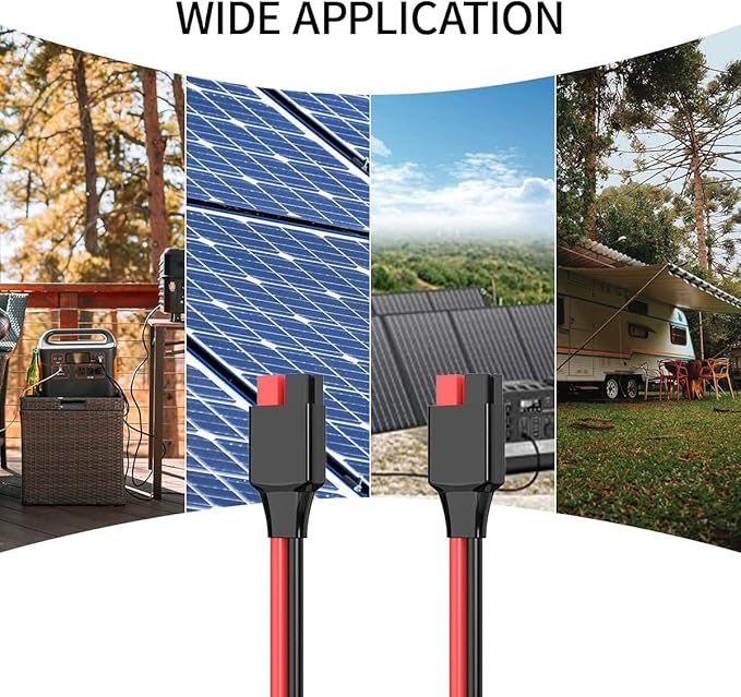 10AWG 2FT Anderson Extension Cable 2 6 10 20 35 50FT Solar Extension Cable Anderson Connector for