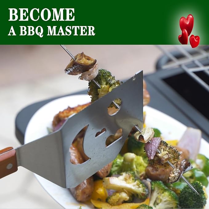BBQ Gift for Men Dad Husband, Fathers Day Birthday Gifts, 7 in 1 Grill Spatula, Fun BBQ