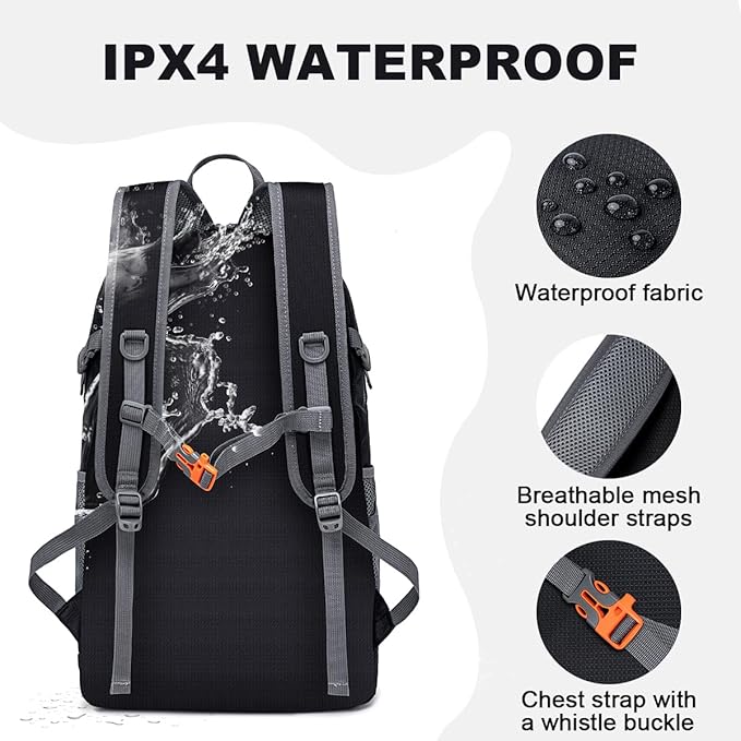 MIYCOO Backpack - Ultra Lightweight Packable Backpack for Travel Camping, 45L Hiking Back Pack