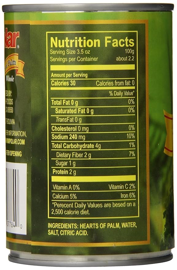 MW Polar Whole Hearts of Palm, 14 Oz, (Pack of 1)