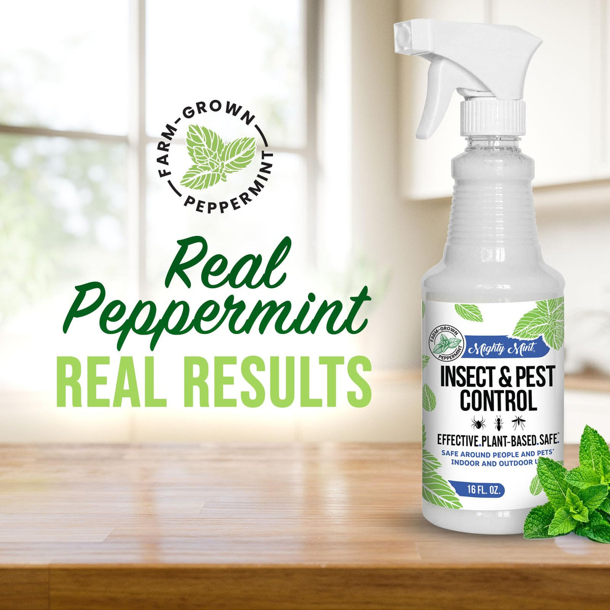 Mighty Mint Peppermint Oil Insect Repellent Spray, 16 oz