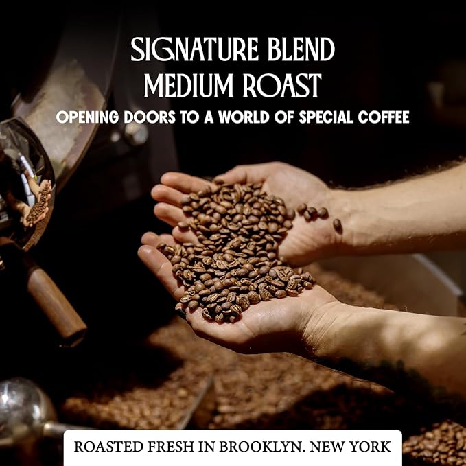 Crema Coffee Whole Bean, Specialty Coffee, Arabica Medium Roast Coffee Beans, Signature Blend with