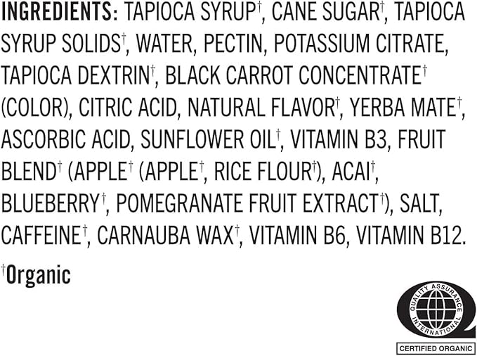PROBAR - Bolt Organic Energy Chews, Berry Blast, Non-GMO, Gluten-Free, USDA Certified Organic