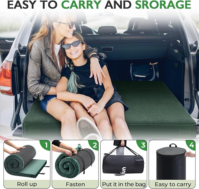 Sleeping Pad for Adults, Comfortable Thick Floor Sleeping Mats for Car Truck Tent with Removable