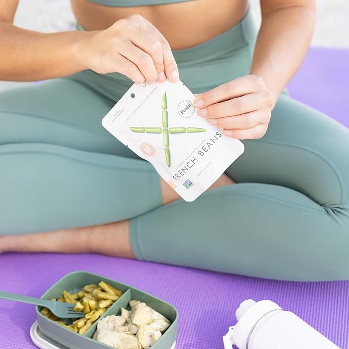 POSHI Marinated French Green Bean Snack Pack | Original Flavor | Keto, Vegan, Paleo, Non GMO, Low