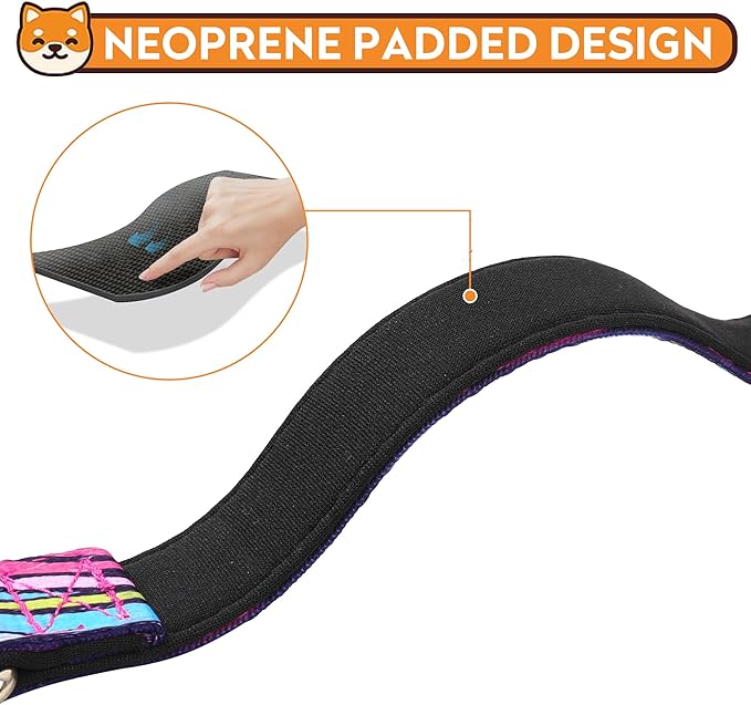 Reflective Dog Collar, Adjustable Soft Neoprene Padded Nylon Pet Collars with Buckle for Puppy and