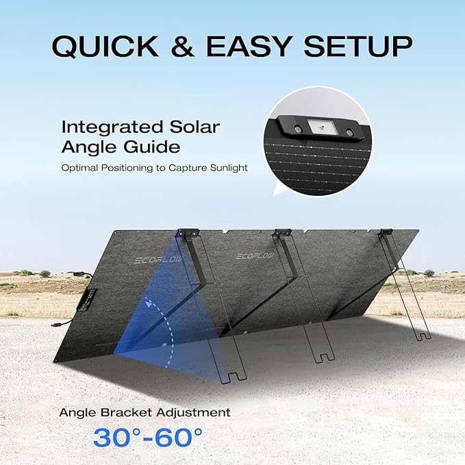 EF ECOFLOW Solar Generator DELTA 2 Max 2048Wh with 220W Solar Panel, LiFePO4 Battery Portable Power
