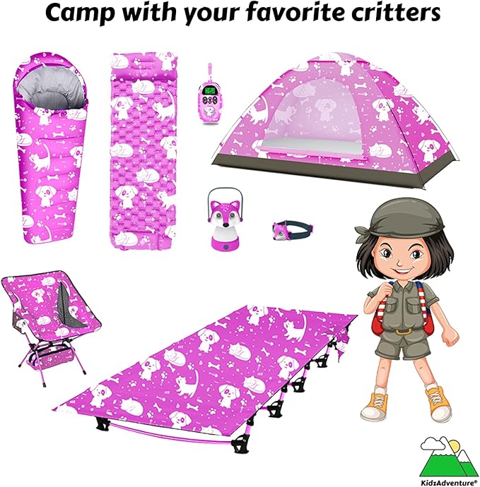Kids Camping Essentials ??LED Kids Lantern and Rechargeable Kids Headlamp Set | Multiple Purposes