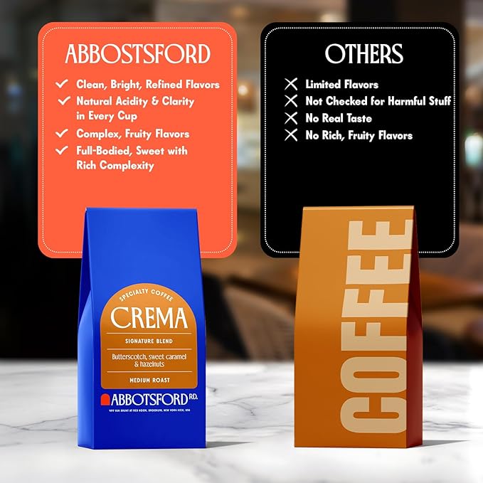 Crema Coffee Whole Bean, Specialty Coffee, Arabica Medium Roast Coffee Beans, Signature Blend with