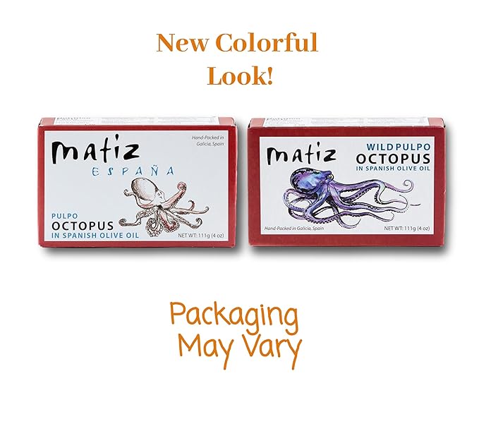 Matiz Pulpo Wild-Caught Pulpo Spanish Octopus in Olive Oil 4.0 Oz
