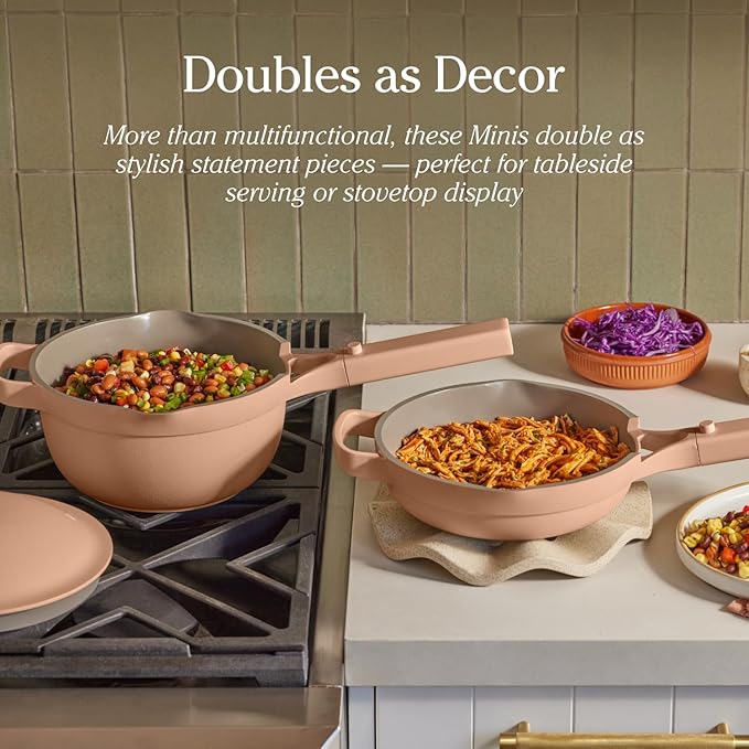 Our Place Mini Home Cook Duo - 8.5" Always Pan & Small Perfect Pot Bundle | Multi-Functional