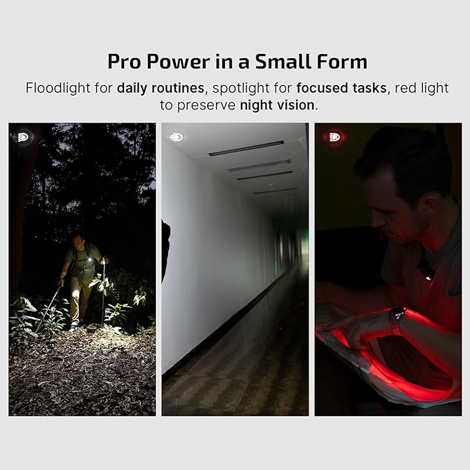 OLIGHT Oclip Pro EDC Flashlight Clip-on Light, Rechargeable 500 Lumens with Three Lighting