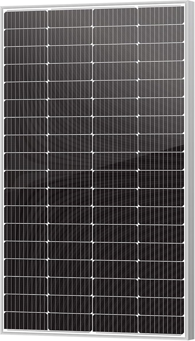 Newpowa 10BB 200W 24V Monocrystalline 200 Watt 24Volt Solar Panel Designed for 24V Charge System