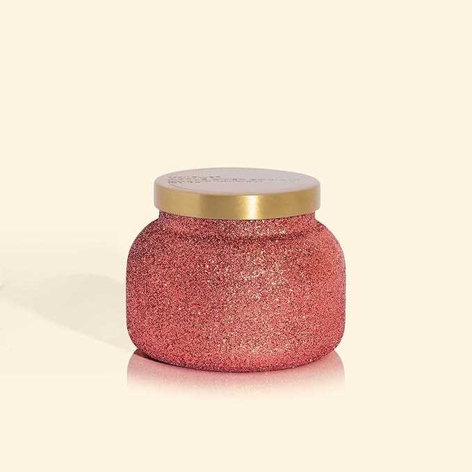 Capri Blue Signature Glam Jar Candle - Long Lasting Soy Wax Blend - Glitter Candles for Home