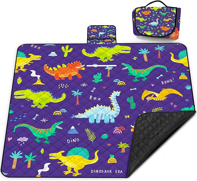 Extra Large Picnic Blanket Waterproof,80"x 80"Foldable Machine Washable Beach Blankets,Outdoor