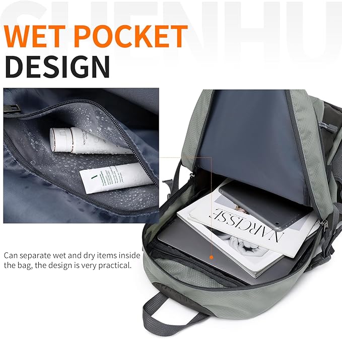 40L Hiking Backpack Lightweight Daypack Waterproof Travel Camping Backpack for Men Women Sport
