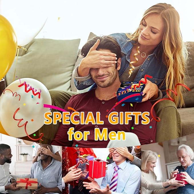LED Flashlight Gloves, Unique Gift for Men Dad Father Husband Birthday Stuff, Cool Stretchy