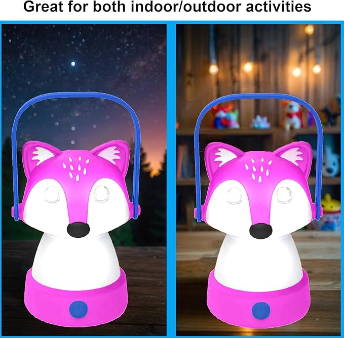 Kids Camping Essentials ??LED Kids Lantern and Rechargeable Kids Headlamp Set | Multiple Purposes