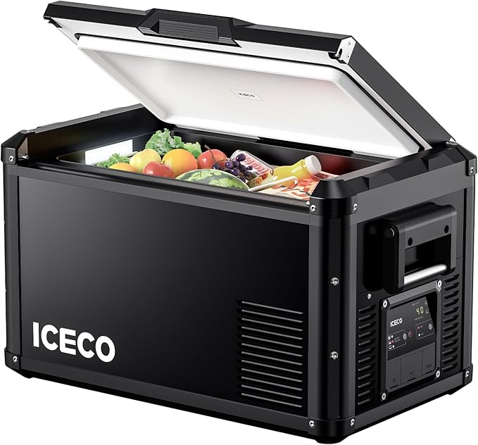 ICECO VL35 ProS 12V Refrigerator, 37 Qt Portable Freezer, Compact Metal Car Fridge Powered by