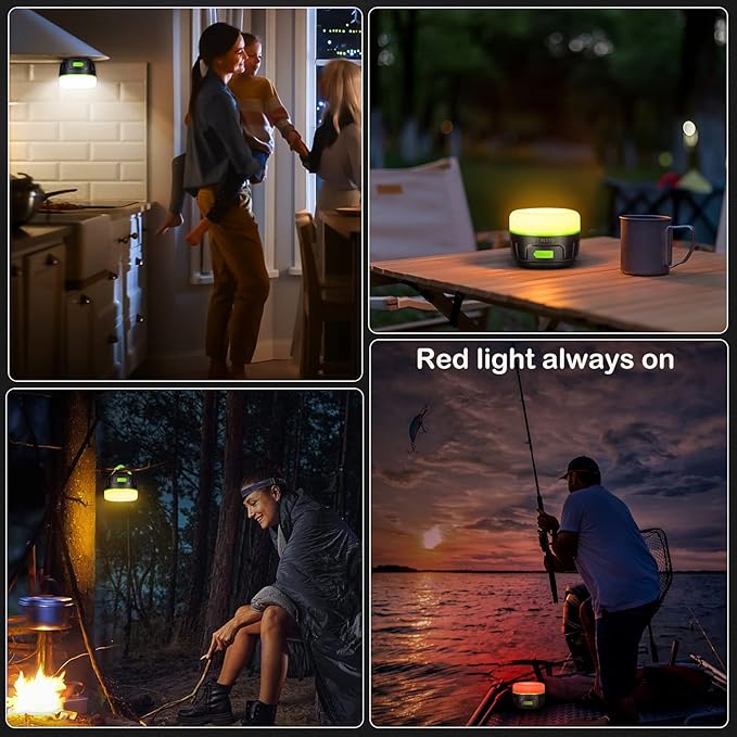 Sinvitron LED Camping Lantern Rechargeable with Remote Control - 1000LM 150H Runtime Tent Light