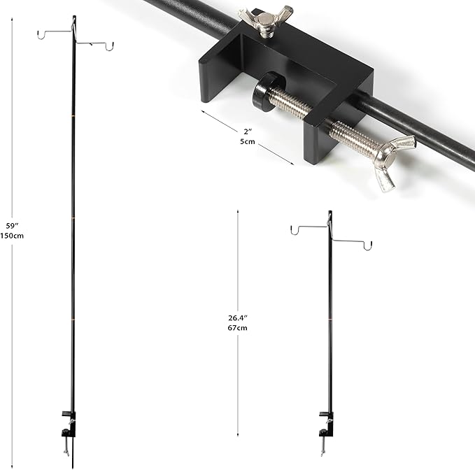 Phuma Camping Lantern Stand Hanging Pole for Portable Lamp - Folding Collapsible Outdoor Hanger