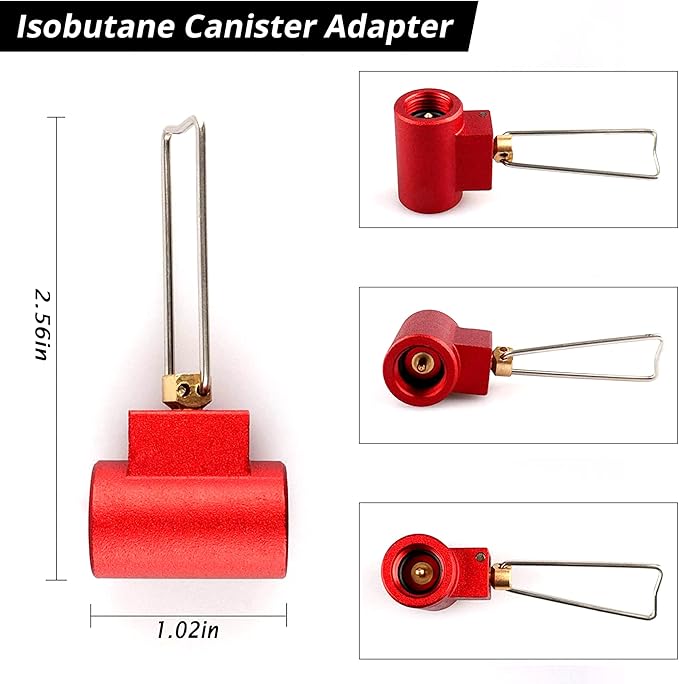 Camping Stove Burners Gas Refill Adapters EN417 Lindal Valve Canister Shifter Backpacking Stove