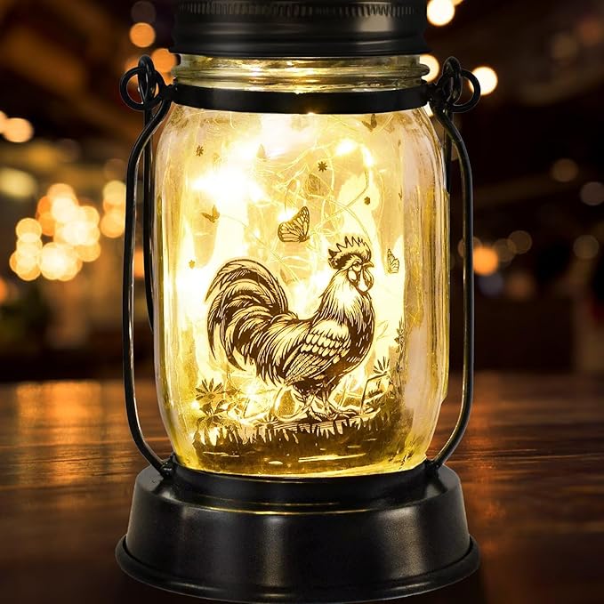 kyoryuger Chicken Gifts for Women/Men Cock Lovers Solar Lantern Mom Birthday, Mothers Day, Solar