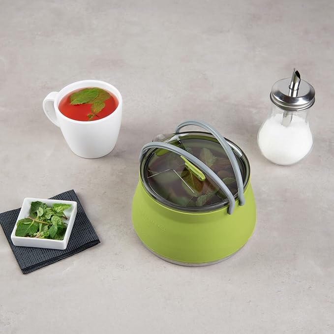 Restaurantware-Hi Tek 1 Liter Collapsible Camping Kettle, 20 Portable Cook Pots - With Perforated