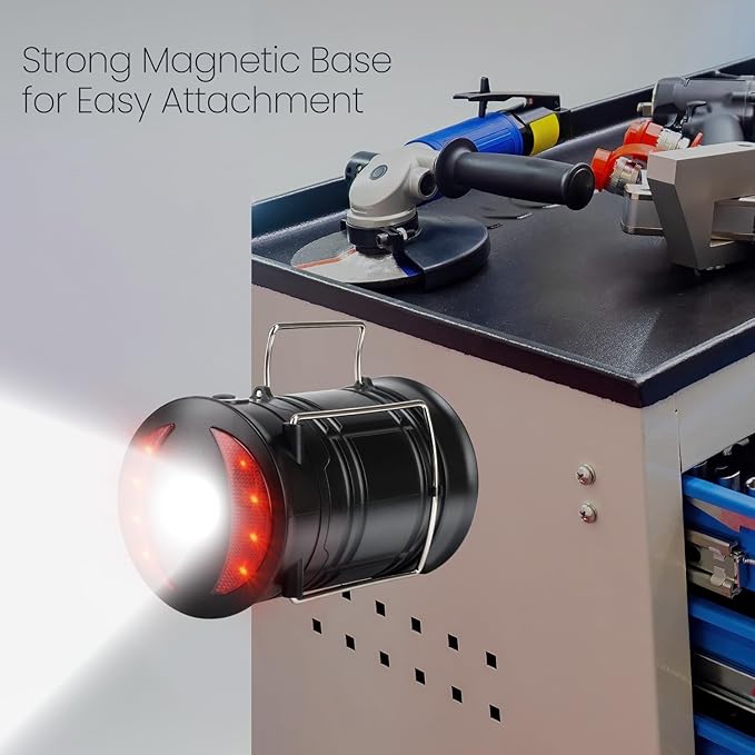 Lichamp 4 Pack Camping Lanterns Rechargeable and Battery Powered, Dual Power Source and 4 Mode
