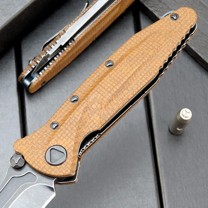 Eafengrow EF55 Pocket Knife Folding Knife G10 Handle D2 Steel Blade Folder EDC Tool Knifes for