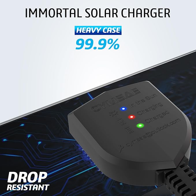 OYMSAE 30 Watt 12 Volt Solar Panel Solar Trickle Charger 30W 12V Portable Solar Battery Charger &
