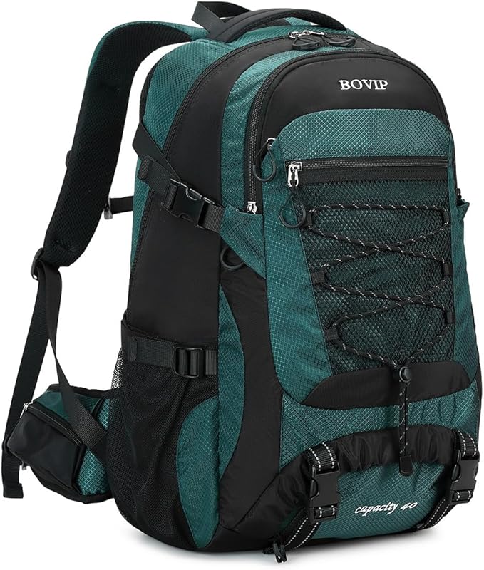 BOVIP 40L Hiking Backpack Waterproof Lightweight Daypack Travel Sports Camping Backpack for Men