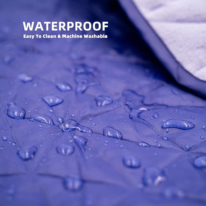 Outdoor Waterproof Blanket, Foldable Fleece Stadium Blanket for Outdoor Sports Event, Camping, Car
