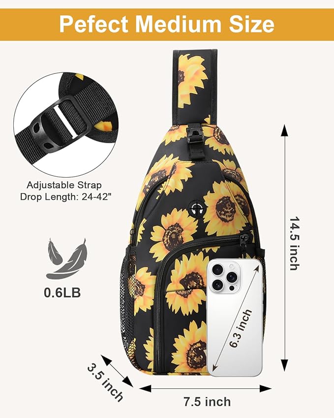 Crossbody Bags for Women Man Waterproof Sling Bag Backpack Trendy Casual Cross Body Bag with