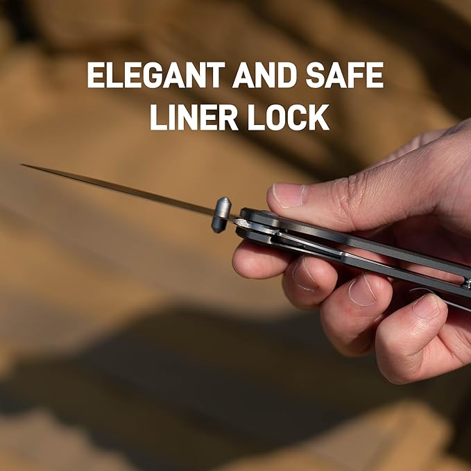 CJRB Kain Pocket Knife, 2.95'' AR-RPM9 Steel Blade Aluminum Handle Small EDC Knife with Pocket Clip
