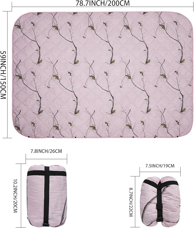 Poncho Liner Military Blanket Outdoor Camping Blankets for Travel, Beach, Grass, Picnic, Car
