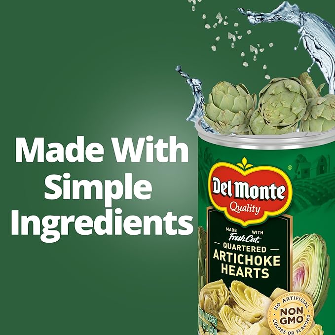 Del Monte® Quartered Artichoke Hearts 14 oz. Can, 12 Pack