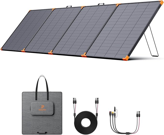 N-Type 16BB 450W Portable Solar Panel,RV Essentials,38V Foldable Solar Charger for Power Station
