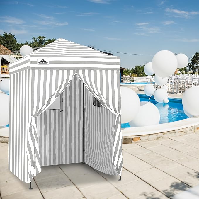 EAGLE PEAK Flex Ultra Compact 5x5 Pop-up Canopy, Sun Shelter, Changing Room, Portable Privacy Tent