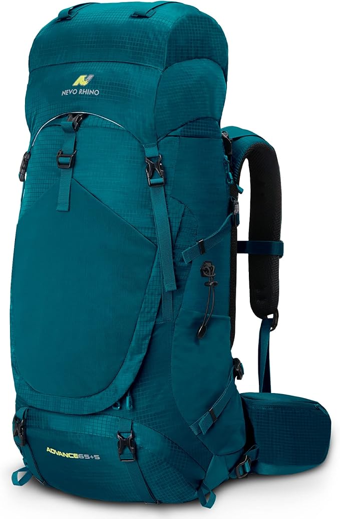 N NEVO RHINO Internal Frame Hiking Backpack 50/60/65/70/80L, Mountain Climbing Camping Backpack